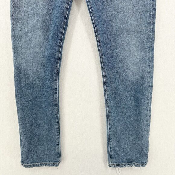 AGOLDE Jeans Women 28 Toni Midrise Skinny Blue Stretch Denim Distress Light Wash - Picture 4 of 12
